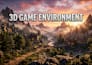 design 3d game environment metaverse environment in blender or unreal engine